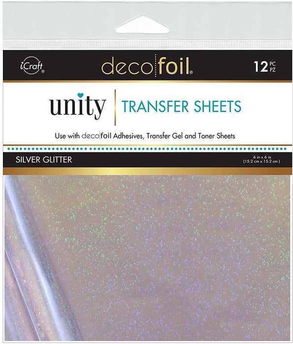 Deco Foil Transfer Sheets, Silver
