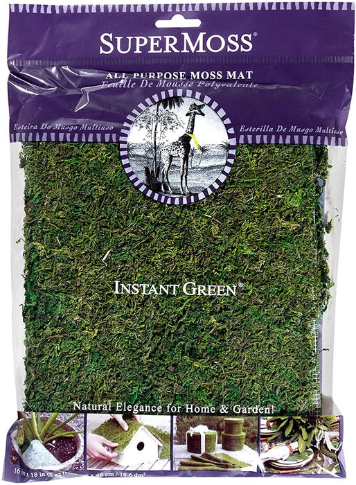 SuperMoss (22420) InstantGreen Moss Mat, Fresh Green, 18 x 16""