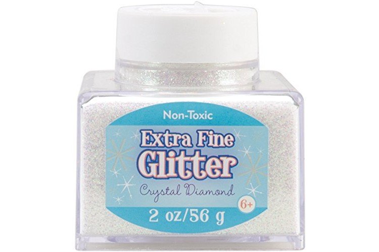 Sulyn Extra Fine Crystal Diamond Glitter Stacker Jar, 2 Ounces, Non-Toxic,  Stackable and Reusable Jar, Multiple Slot Openings for Easy Dispensing and  Mess Reduction, SUL50860,1 Pack , White