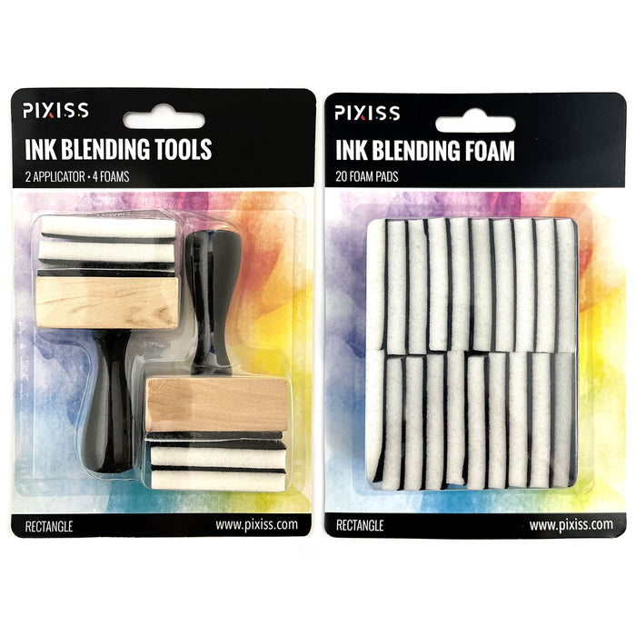 PIXISS Mini Ink Blending Tools - Rectangle (Mini Ink Blending Tool with Added Replacement Foams)…