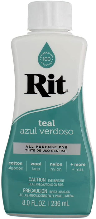 Rit Dyes teal liquid 8 oz. bottle [PACK OF 4 ]
