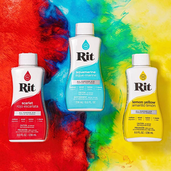 Rit Dye Color Stay Fixative Bundle with Gloves and Rubber Bands