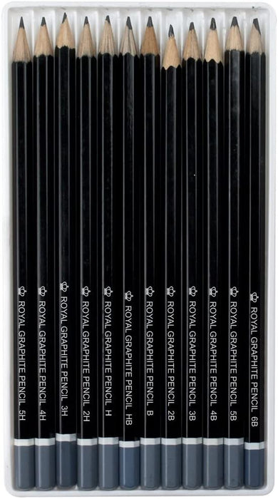 Royal & Langnickel SPEN-12 Essentials Sketching Pencil Set, 12
