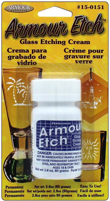 Armour Glass Etching Cream Carded,2.8-Ounce  Glass etching, Glass etching  cream, Etching cream