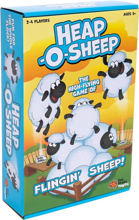 Fat Brain Toys Heap-O-Sheep - Game of Catapulting Sheep, 6 to Adult, 2 to 4 Players