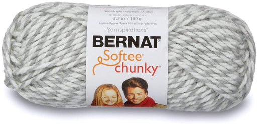 Bernat Softee Chunky Yarn, 3.5 Oz, Gauge 6 Super Bulky, Grey Ragg — Grand  River Art Supply