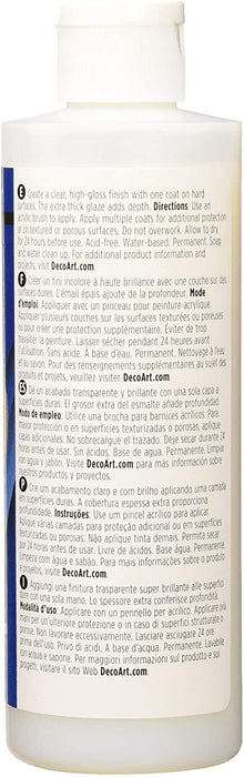 DecoArt TG01-9 Triple Thick Gloss Glaze, 8-Ounce Triple Thick Gloss Gl —  Grand River Art Supply