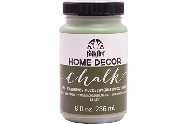 FolkArt Home Decor Chalk Furniture & Craft Paint in Assorted Colors, 8 ounce, Spanish Moss