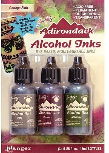 Adirondack Alcohol Ink .5 Ounce 3/Pkg-Cottage Path 1 pcs sku# 630646MA