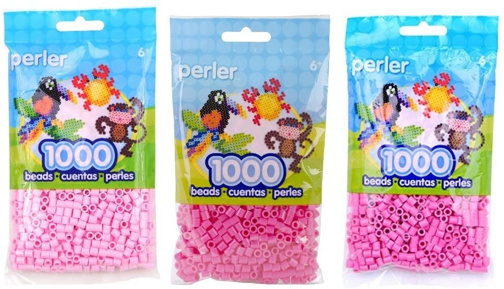 Bulk Buy: Perler Beads 1,000 Count Bubble Gum (6 Pack)