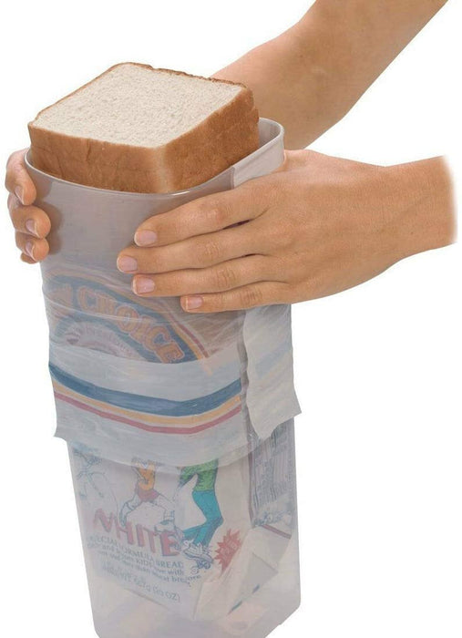 Bread Loaf Plastic Keeper Box Airtight Holder, Set of 2
