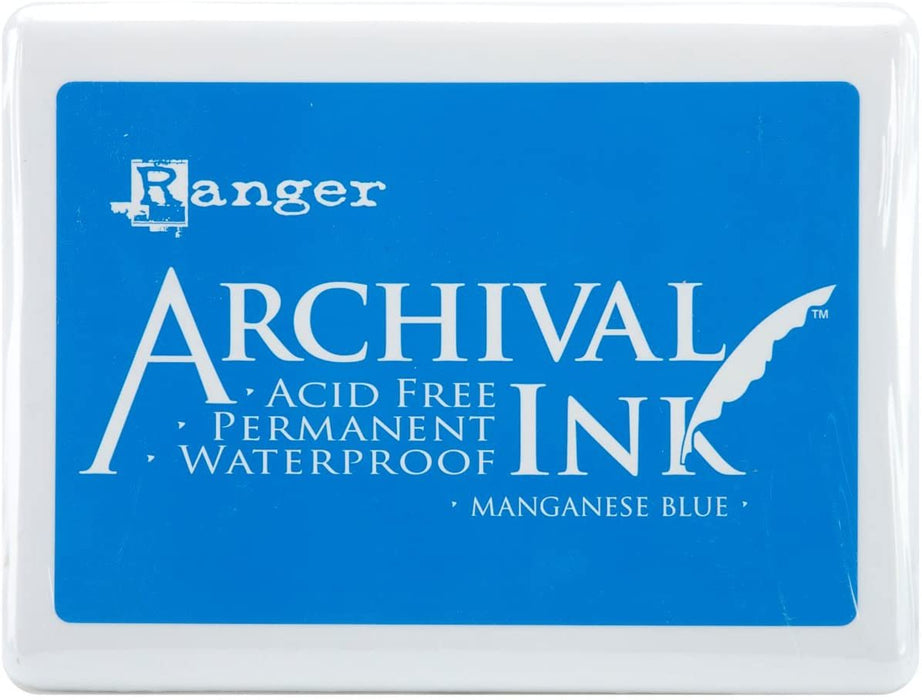 Ranger A3P-30539 Archival No.3 Jumbo Inkpad, Manganese Blue