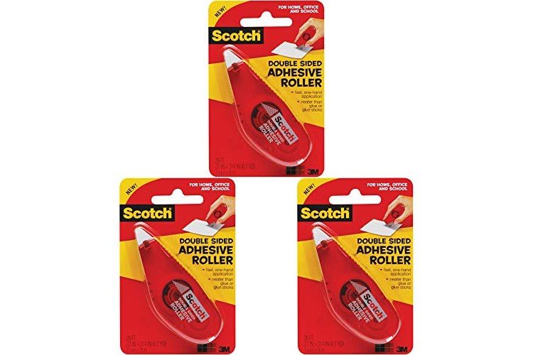 3M Bulk Buy 6061 Scotch Double Sided Adhesive Roller .27 in. x 8.7 yd. (Pack of 3)