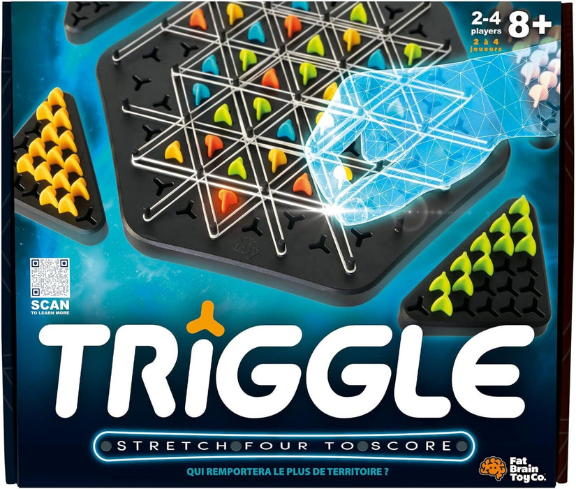 Fat Brain Toys Triggle - Territory Capture Family Game, 2 to 4 Players, Ages 8+