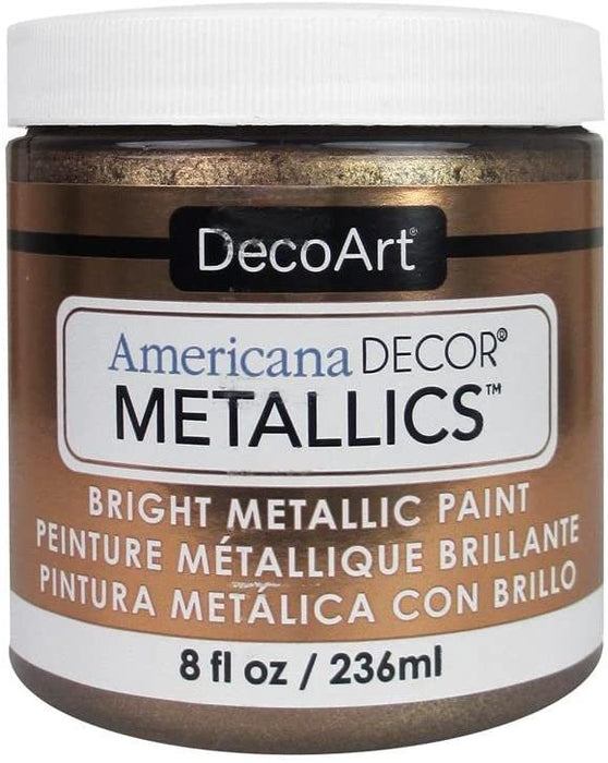 DecoArt Ameri Deco MTLC Ant Bronze Americana Decor Metallics 8oz AntBronze, 8 Fl Oz (Pack of 1)