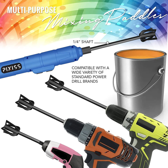 Epoxy Mixer For Drill-5 Gallon Paint And Epoxy Resin Mixing  Attachment-14inch Stirrer Paddle For Dr