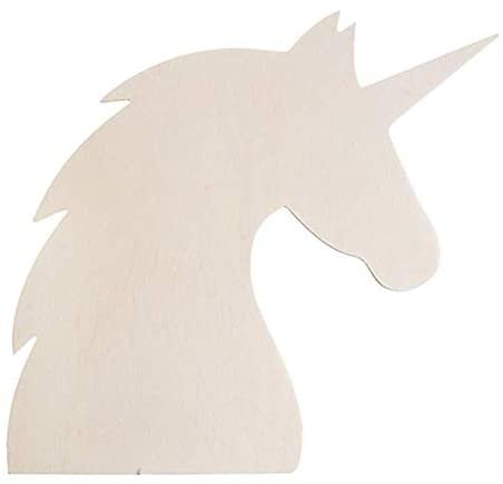 Darice Wood Unicorn Profile Cutout