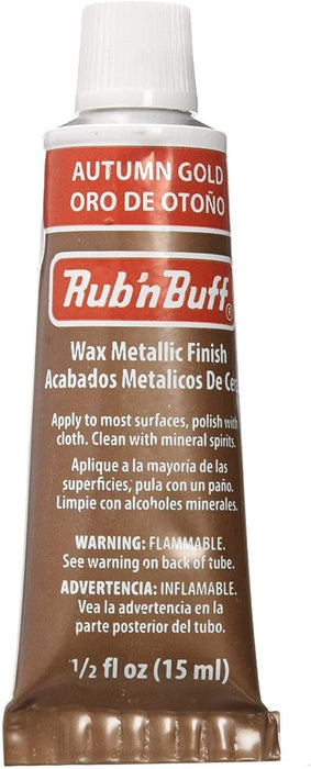 AMACO Rub 'n Buff Wax Metallic Finish, Autumn Gold, 0.5-Fluid Ounce (76372M)