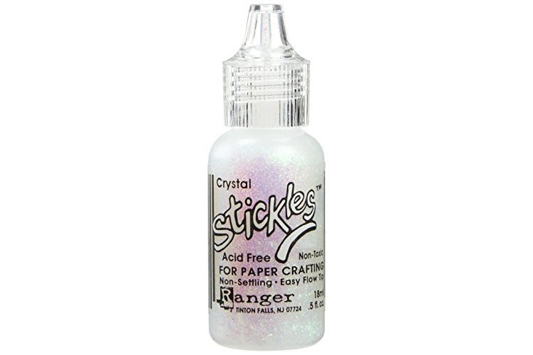 Ranger Stickles Glitter Glue 1/2-Ounce, Platinum — Grand River Art Supply