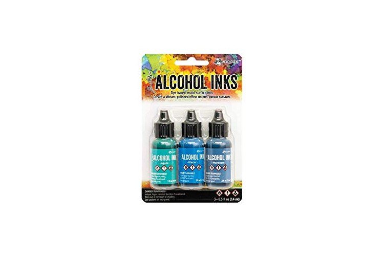Tim Holtz - Ranger Alcohol Ink 3PKG, Teal/Blue Spectrum