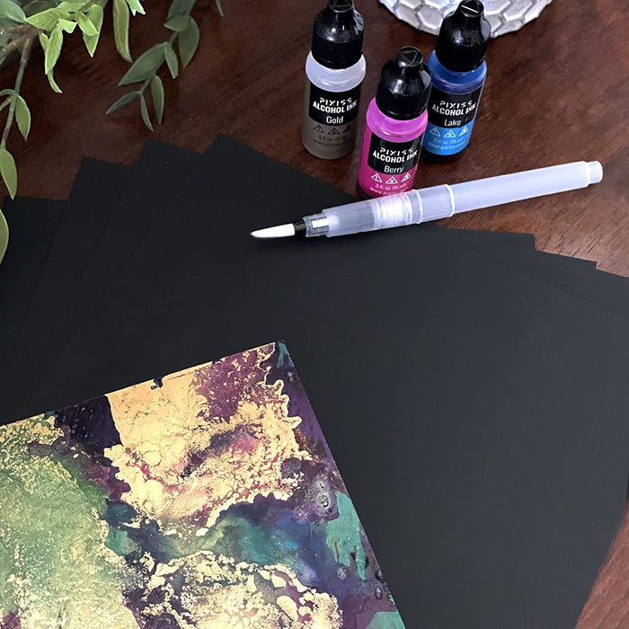Pixiss Black Alcohol Ink Paper — Grand River Art Supply