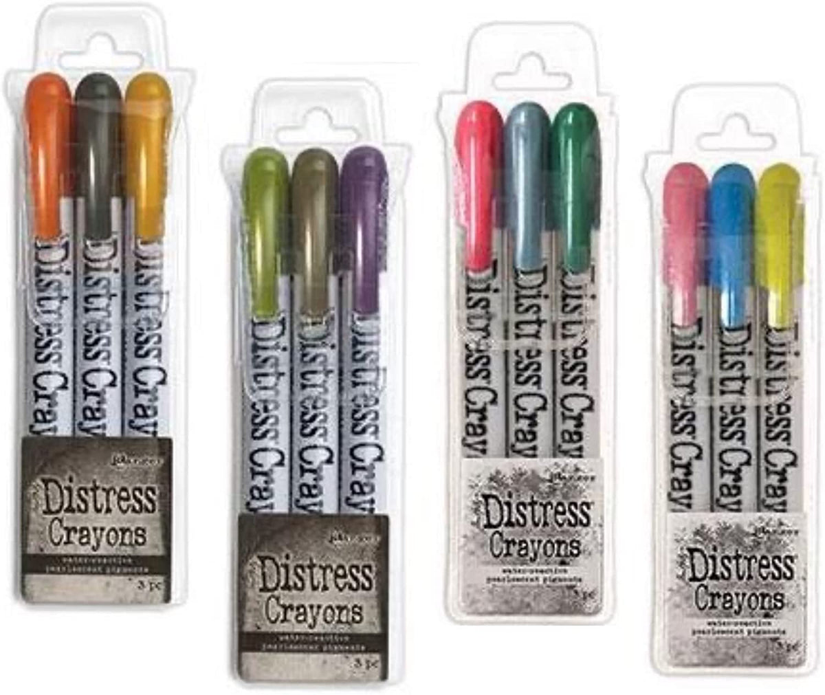 Tim Holtz Distress Pearlescent Crayons Halloween and Holiday Bundle, O —  Grand River Art Supply