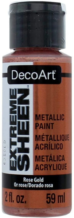 DecoArt 2 Ounce, Rose Gold Extreme Sheen Paint, 2 oz
