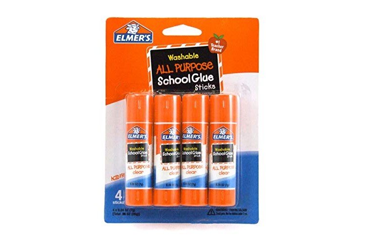 Elmer's Washable School Glue Sticks, 0.24 oz, Applies and Dries