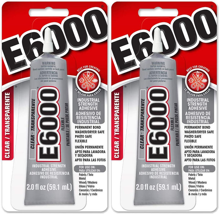 Bundle - E6000 3.7 Ounce (109.4mL) Tube Industrial Strength Adhesive f —  Grand River Art Supply