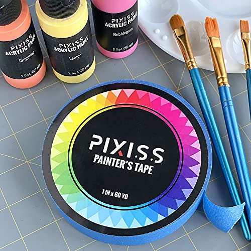 Gloss Mod Podge Spray Acrylic Sealer Clear Coating Gloss Paint Sealer Spray, Snap and Spray Paint Can Handle Sprayer Tool, Pixiss Blue Multi-Surface Painters Tape