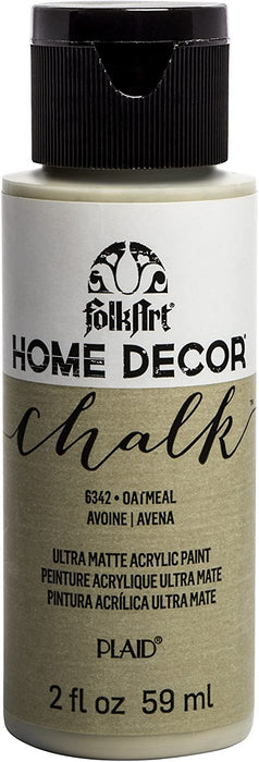 FolkArt Home Decor Chalk Furniture & Craft Paint in Assorted Colors, 2 Oz, White Adirondack