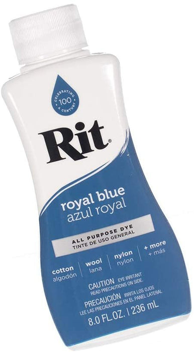 Rit Dye Liquid Dye, 8 fl oz, Royal Blue, 3-Pack