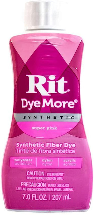 RIT Liquid Synthetic Fabric Dye, RACING RED, DyeMore Synthetic Dye, 207ml