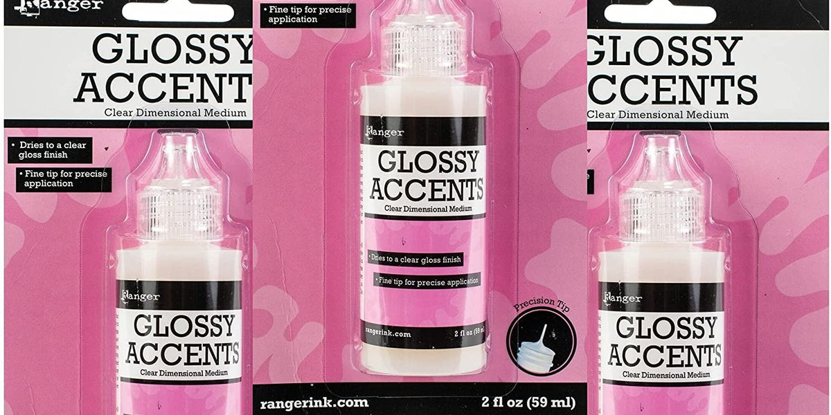 Ranger ~ MINI GLOSSY ACCENTS TWO Pack ~ Clear Dimensional Medium