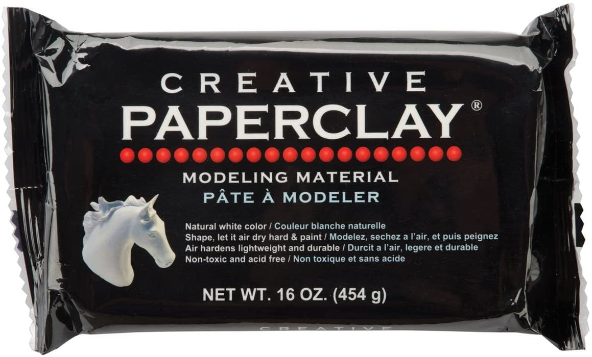 Creative Paperclay for Modeling Compound, 16-Ounce, White