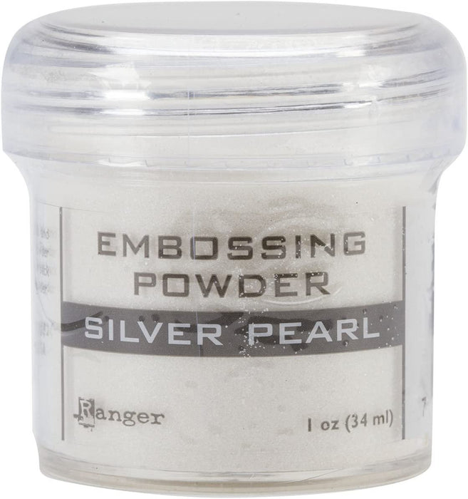 Embossing Powder, Silver Pearl (1-Ounce Jar)