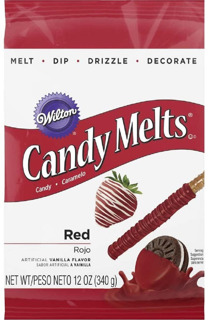  Bundle of Wilton Candy Melts, Red and Pink, 12 Ounces