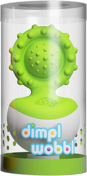 Fat Brain Toys Dimpl Wobbl Green Teether (1)