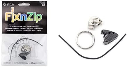 FixnZip Nickel Replacement Zipper for Sewing,