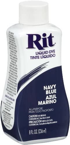 Rit Dye Liquid Fabric Dye - 8 Ounce, Navy - 2 Pack — Grand River Art Supply