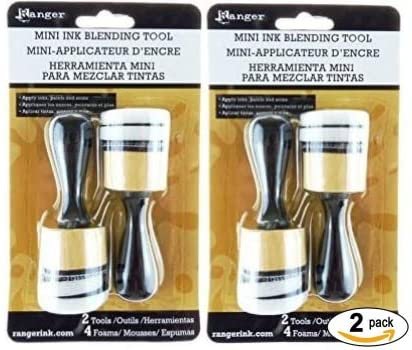 Mini Ink Blending Set of 2 Tools and 4 Foams - 2 Pack