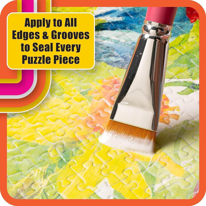 Mod Podge Puzzle Saver, Premium Matte All-in-One Glue, Sealer, and Finish, 8 fl oz, CS27589, Clear