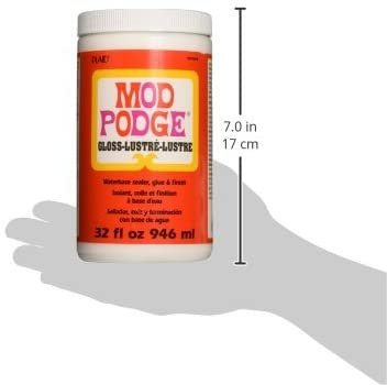 Mod Podge CS11203 Waterbase Sealer, Glue & Decoupage Finish, 32 oz, Gloss