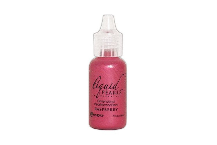 Ranger Liquid Pearls Raspberry, Synthetic Material, Pink, 0.5 oz