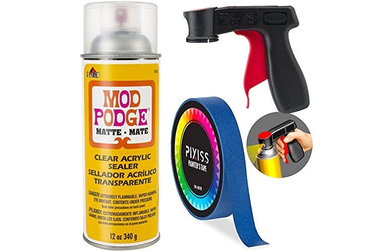  Mod Podge Spray Acrylic Sealer Glossy 2-Pack, Clear