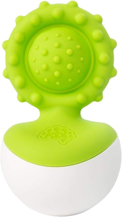 Fat Brain Toys Dimpl Wobbl Green Teether (1)