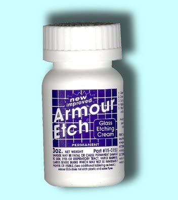 Armour Etching Cream For Glass and Mirrors Is Safe and Easy To Use.(Pkg/1pc)