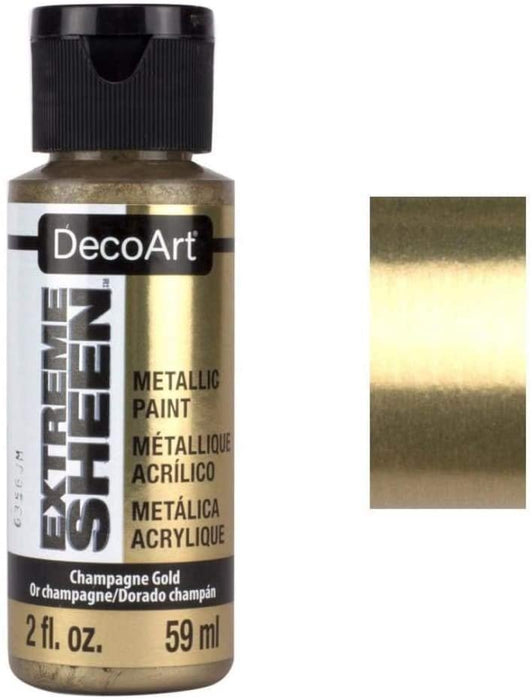 DecoArt 2 Ounce, Champagne Gold Extreme Sheen Paint