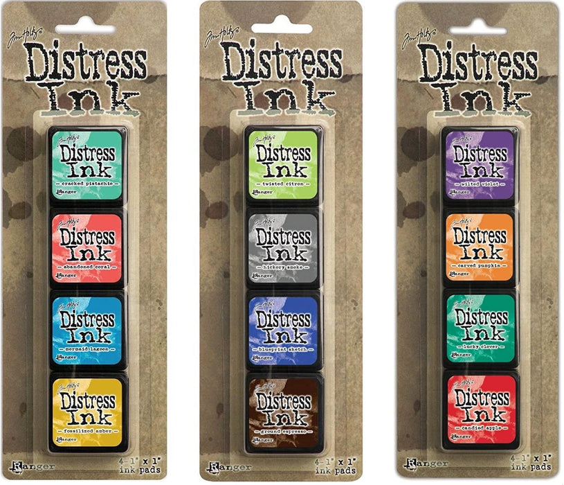 Ranger Tim Holtz Distress Mini Ink Pad Kits - #13, #14 and #15 Bundle