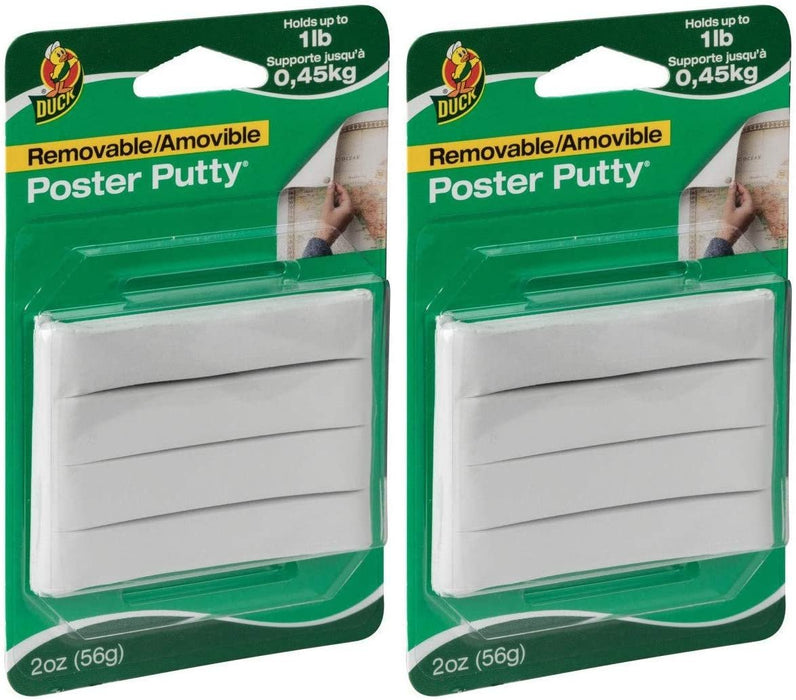 Duck Brand Reusable & Removable Mounting Poster Putty, 2 oz, White — Grand  River Art Supply